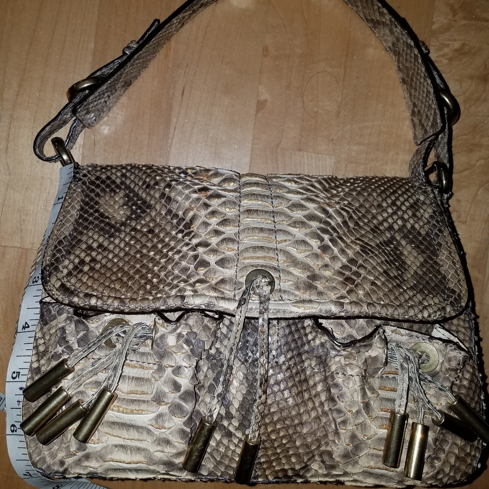 Donna Karan Iconic Collection Python Bag - image 7